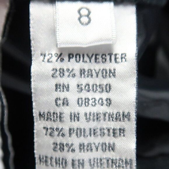 KASPER NAVY BLUE PIN STRIPE OFFICE BUSINESS SUIT PANTS TROUSERS SIZE 8 - Picture 2 of 7